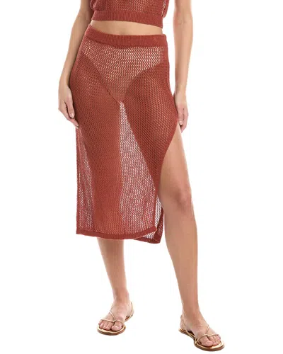 Vyb Saylor Crochet Skirt In Red