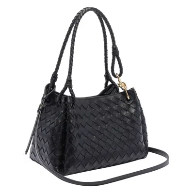 Bottega Veneta Women Parachute Shoulder Bag In Black