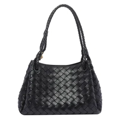Bottega Veneta Women Parachute Shoulder Bag In Black