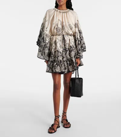 Zimmermann Rhiannon Lantern Mini Dress
