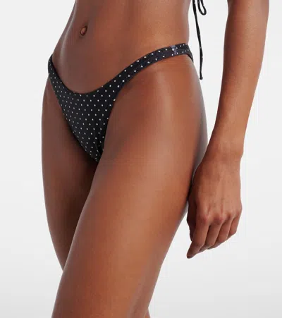 Same 90's Polka-dot Bikini Bottoms In Blue