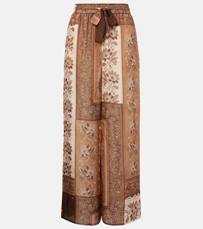 Zimmermann Lucky Silk Wide Leg Pants