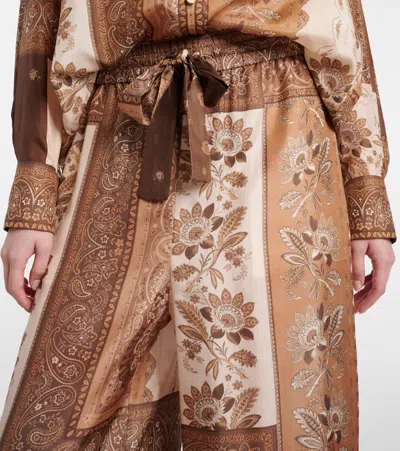 Zimmermann Lucky Silk Wide Leg Pants