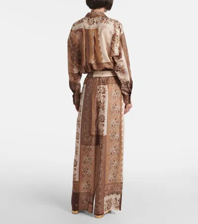Zimmermann Lucky Silk Wide Leg Pants