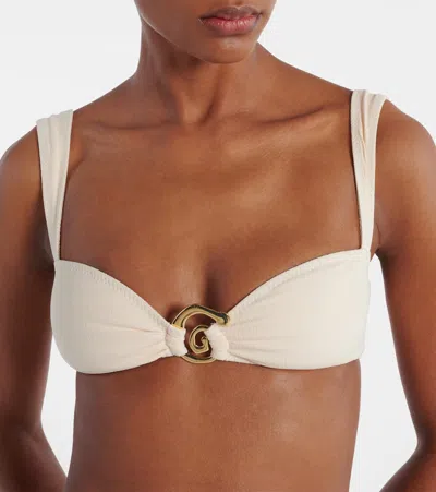 Same Spiral Bikini Top In Neutral