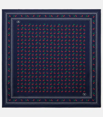 Valentino Cherryfic Silk Scarf