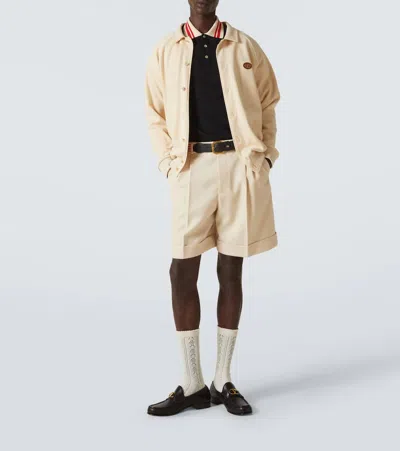 Valentino Cotton Piqué Polo Shirt With Vlogo Patch In Black