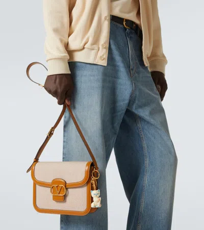 Valentino Garavani Le Chat De La Maison Gold-tone And Plastic Key Fob