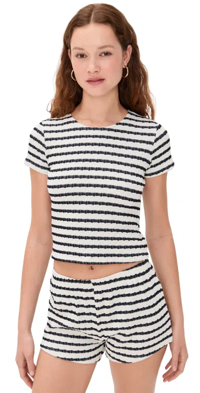 Le Bop Eloise Striped Tee Navy/white