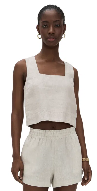 Rails Akira Sleeveless Top In Heathered Flax In Gray