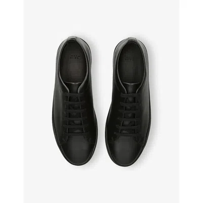 Jak Mens Royal Leather Low-top Trainers Black Eur 42 / 8 Uk
