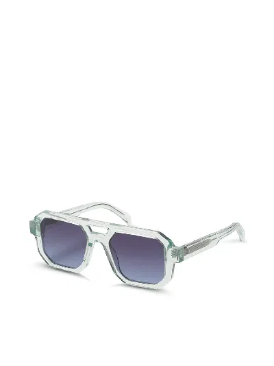 G.o.d Thirty Four Minty Sunglass With Blue Lens