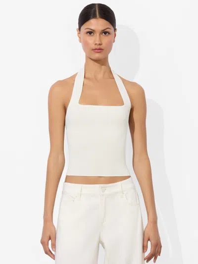 Alice And Olivia Celly Halter Tank In White