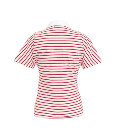 Golden Goose Natalia Slim Fit Striped Cotton Polo Shirt