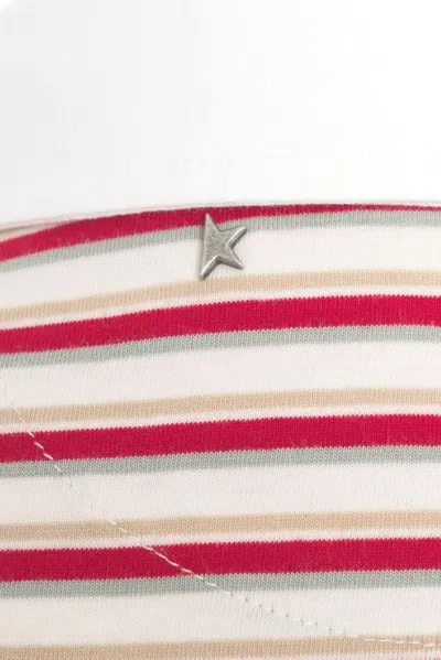 Golden Goose Natalia Slim Fit Striped Cotton Polo Shirt