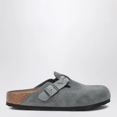 Birkenstock Slipper Boston Braided Colour Basalt Gray
