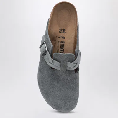 Birkenstock Slipper Boston Braided Colour Basalt Gray