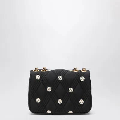 Valentino Quilted Bag With Chain Strap And Studded Rivets In Black