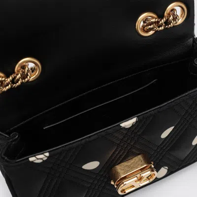 Valentino Quilted Bag With Chain Strap And Studded Rivets In Black