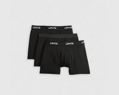 Levi's Solid Basic Boxer Briefs In Black