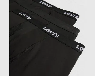 Levi's Solid Basic Boxer Briefs In Black