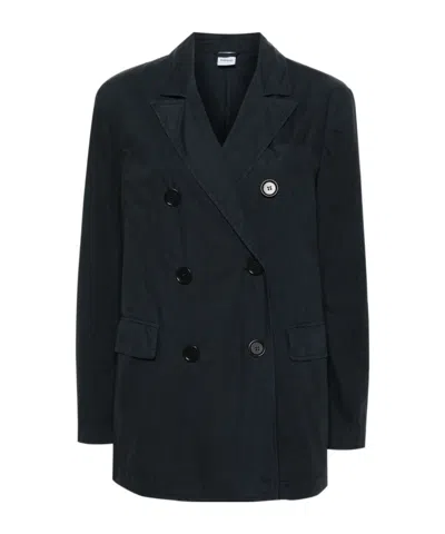 Aspesi Blazer In Denim Di Cotone - Denim