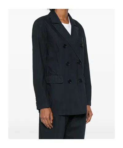 Aspesi Blazer In Denim Di Cotone - Denim