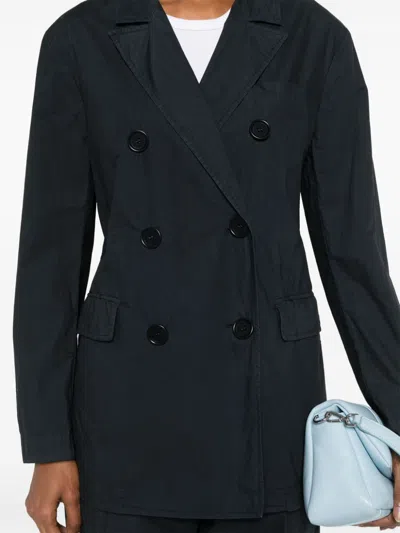 Aspesi Blazer In Denim Di Cotone - Denim