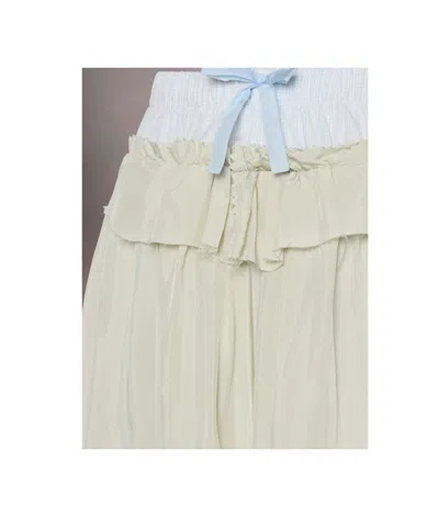 Maison Margiela Anonimato Della Fodera Della Gonna Midi In Off-white