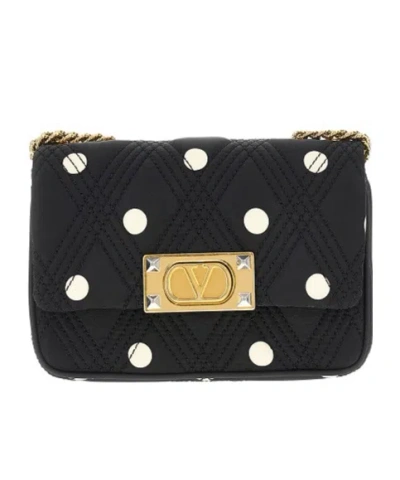 Valentino Quilted Bag With Chain Strap And Studded Rivets