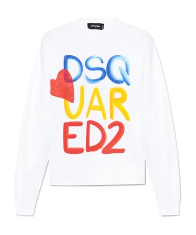 Dsquared2 Logo Printed Crewneck Sweatshirt