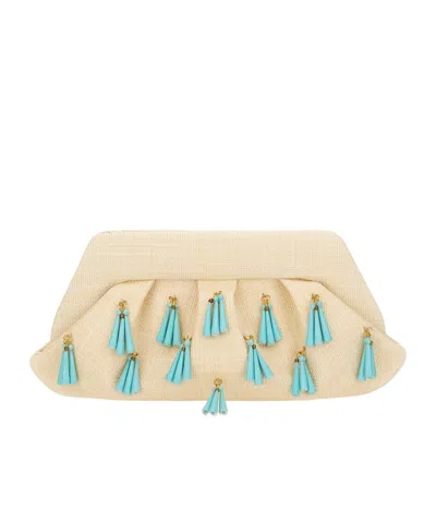 Themoirè Textured Bag With Paper Fringes