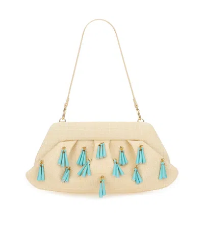 Themoirè Textured Bag With Paper Fringes