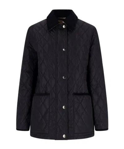 Burberry Women Quilted Thermoregulated Jacket In Black
