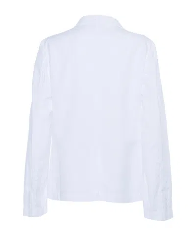 Aspesi Single-breasted Blazer In White