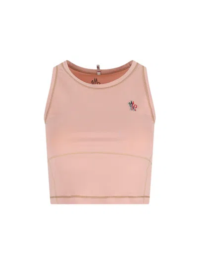 Moncler Sleeveless Crew Neck Contrast Stitching