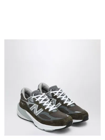 New Balance Low Made In Usa 990v6 Olive Green Trainer In Multi