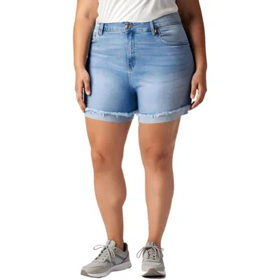Celebrity Pink Womens Cuffed Denim Denim Shorts In Multi