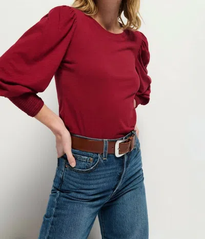 Nation Ltd Romy Long Sleeve Top In Curtain Call