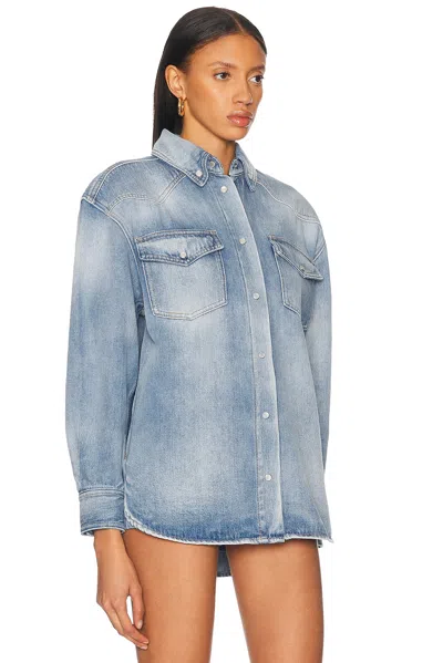 Alexandre Vauthier Denim Button Down Top