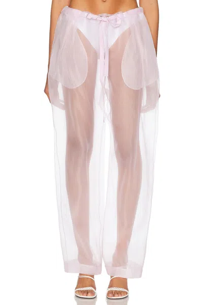 Khaite Trenton Silk-blend Organza Wide-leg Pants