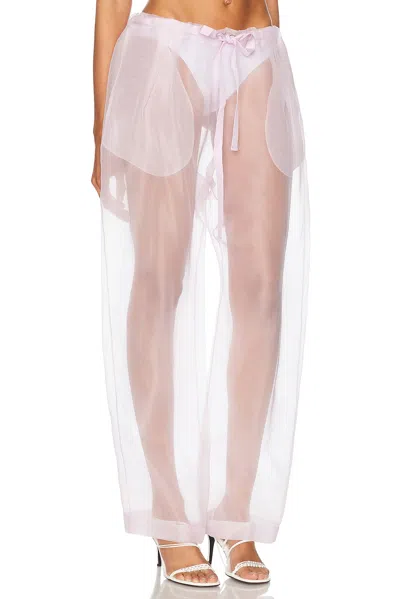 Khaite Trenton Silk-blend Organza Wide-leg Pants