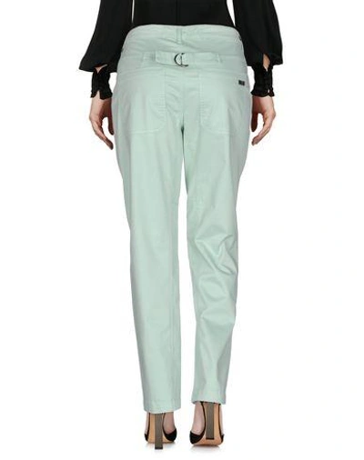 Shop Blumarine Casual Pants In Light Green