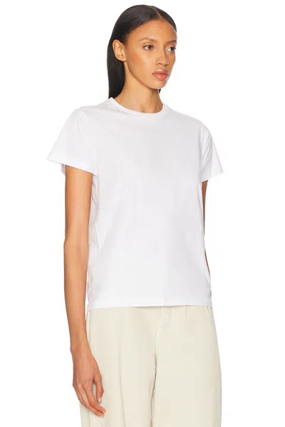 The Row Calibi Brushed Cotton Silk Jersey T-shirt In Bright White