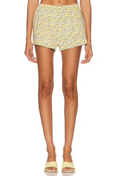 Staud Paddle Shorts In On The Vine Golden