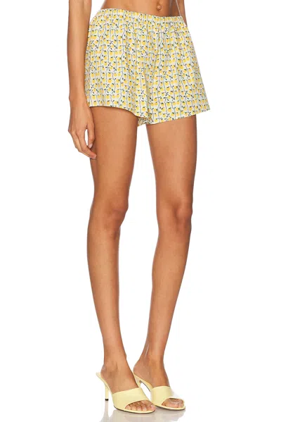 Staud Paddle Shorts In On The Vine Golden