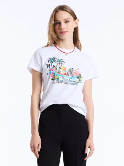 Robert Graham Vaca Lady Short Sleeve T-shirt In White