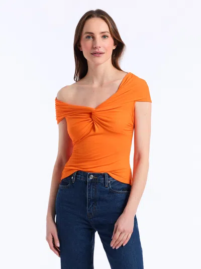 Robert Graham Luna Off-shoulder Top In Orange