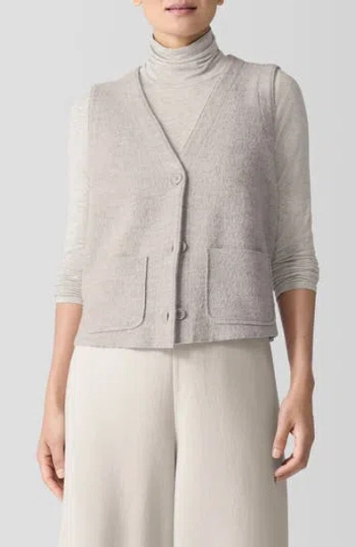 Eileen Fisher Lightweight Boiled Wool Vest