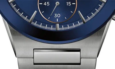 Bulova Modern Millennia Mens Chronograph Gray Stainless Steel Bracelet Watch 98c143